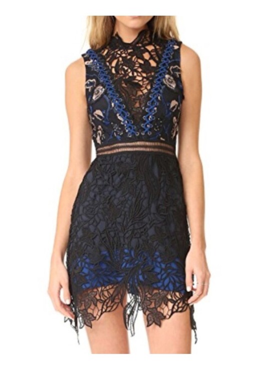 Self-Portrait Dresses & Skirts - Self-Portrait Clementine Black Lace Dress Size 8
